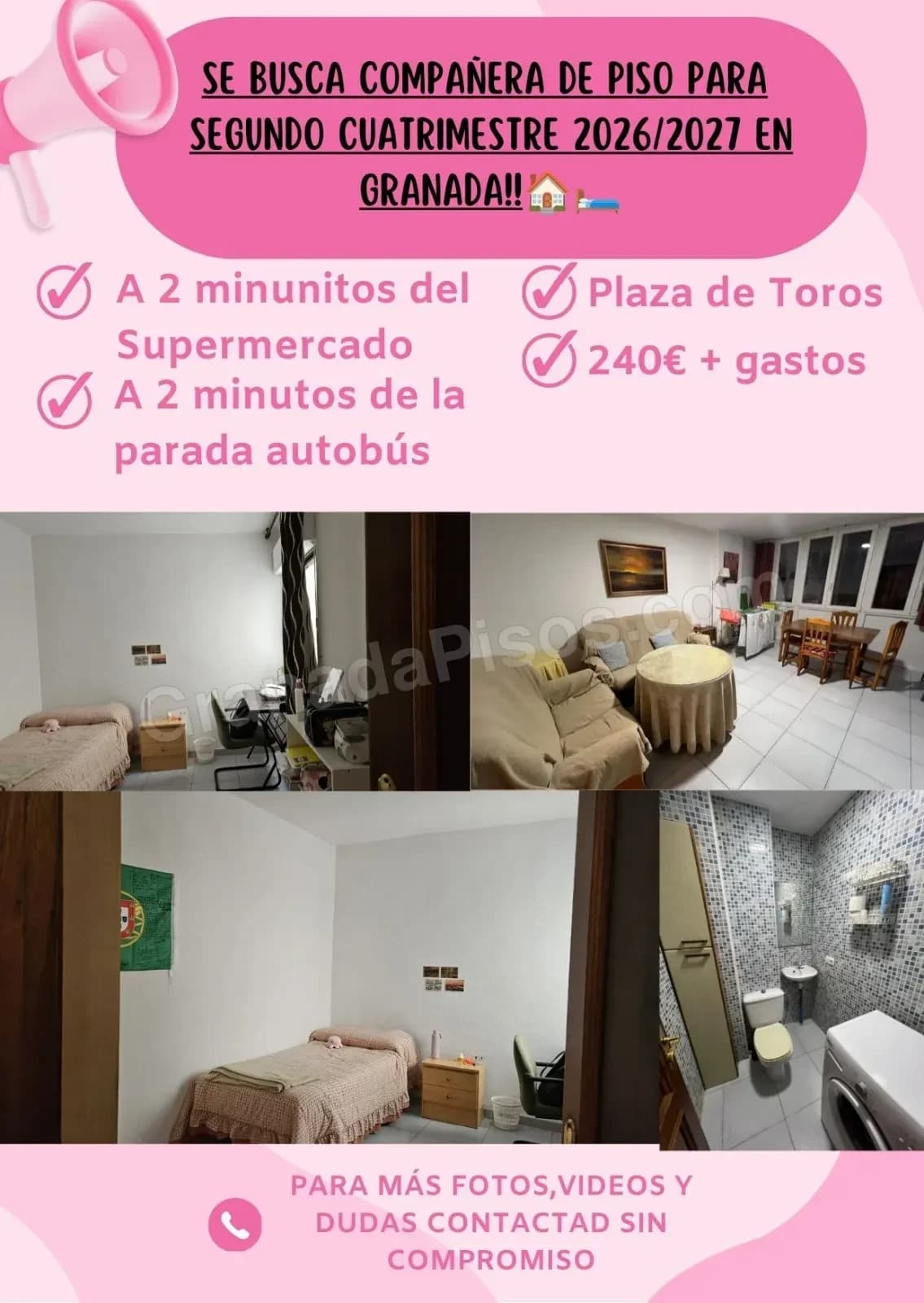 Habitación en Plaza de Toros / Doctores