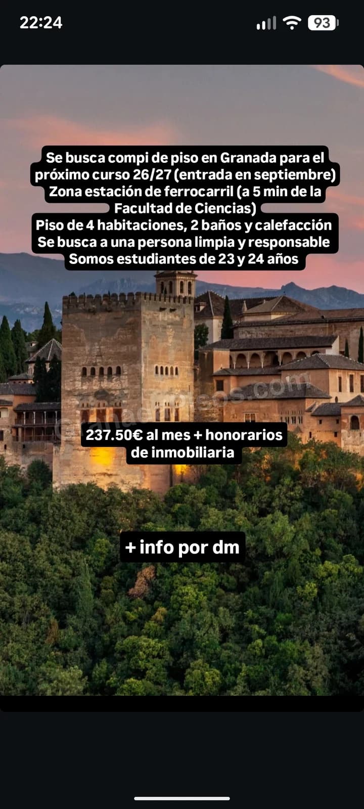 Habitación en Ciencias