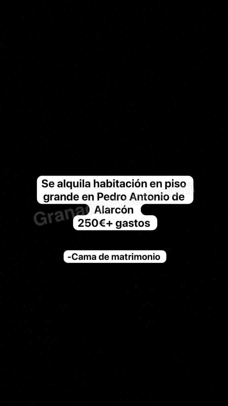 Habitación en Pedro Antonio de Alarcón