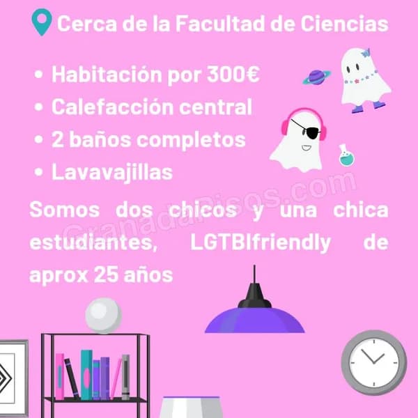 Habitación en Ciencias