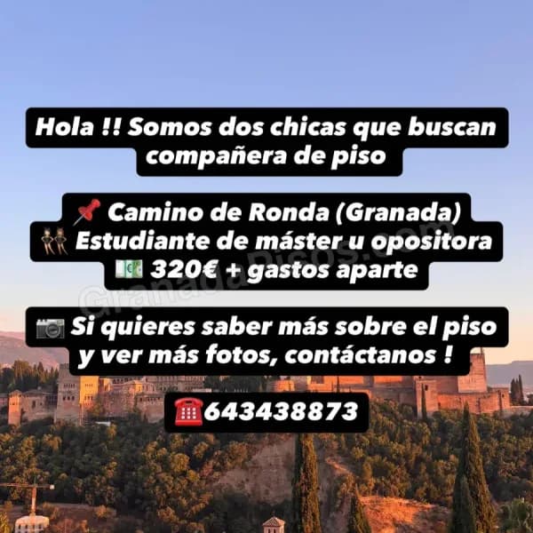 Habitación en Camino de Ronda