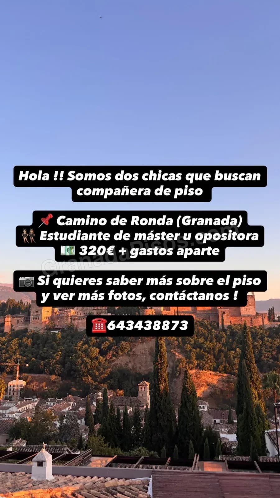 Habitación en Camino de Ronda