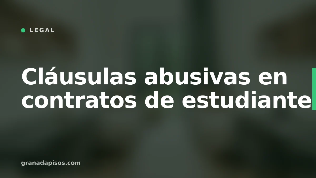 Portada del artículo: Cláusulas abusivas en contratos de estudiantes