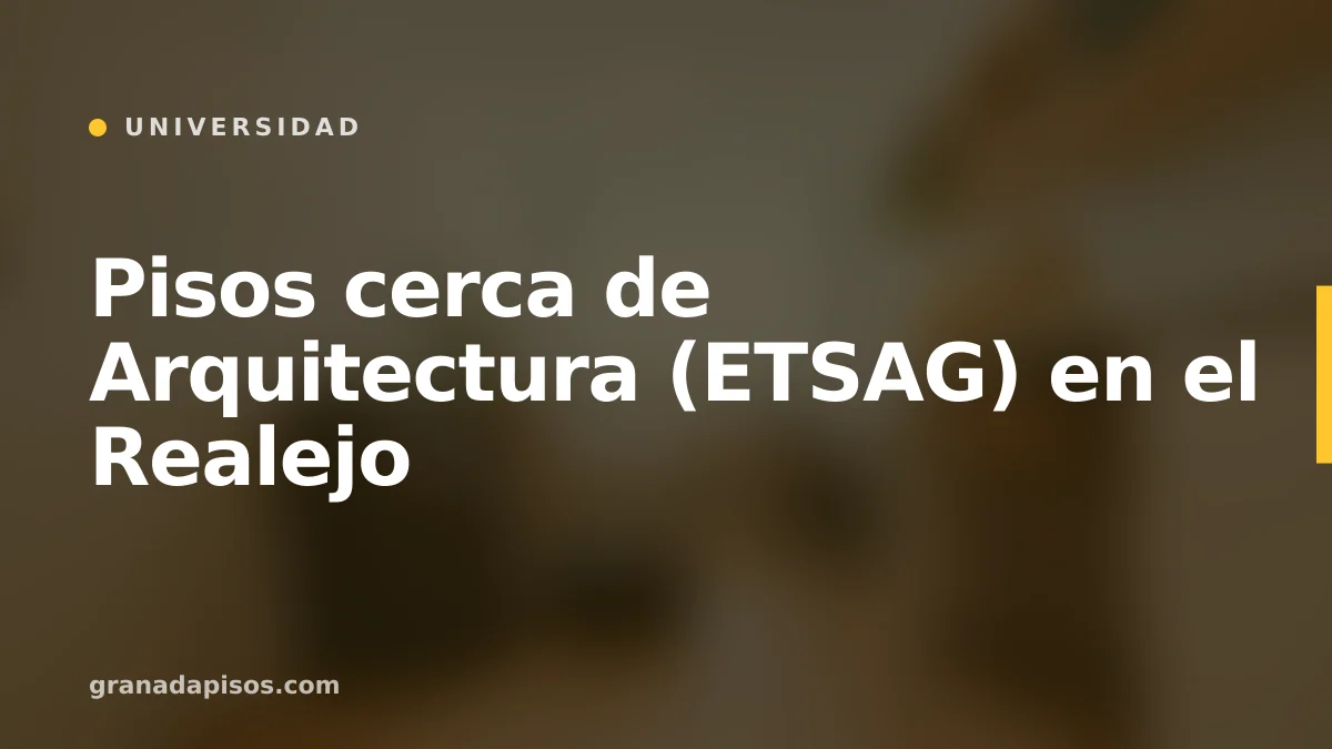 Portada del artículo: Pisos cerca de Arquitectura (ETSAG) en el Realejo
